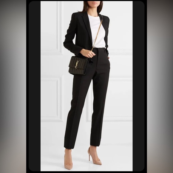 Saint Laurent YSL Zoe 105mm Nude Patent Leather Stiletto Heels 36.5 Authentic - Picture 10 of 10